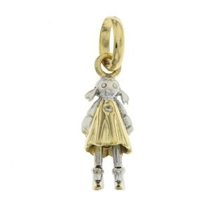 Links of London 18k Yellow & White Gold Girl Charm